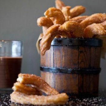 Gluten Free Churros with Coconut Chocolate Dipping Sauce
