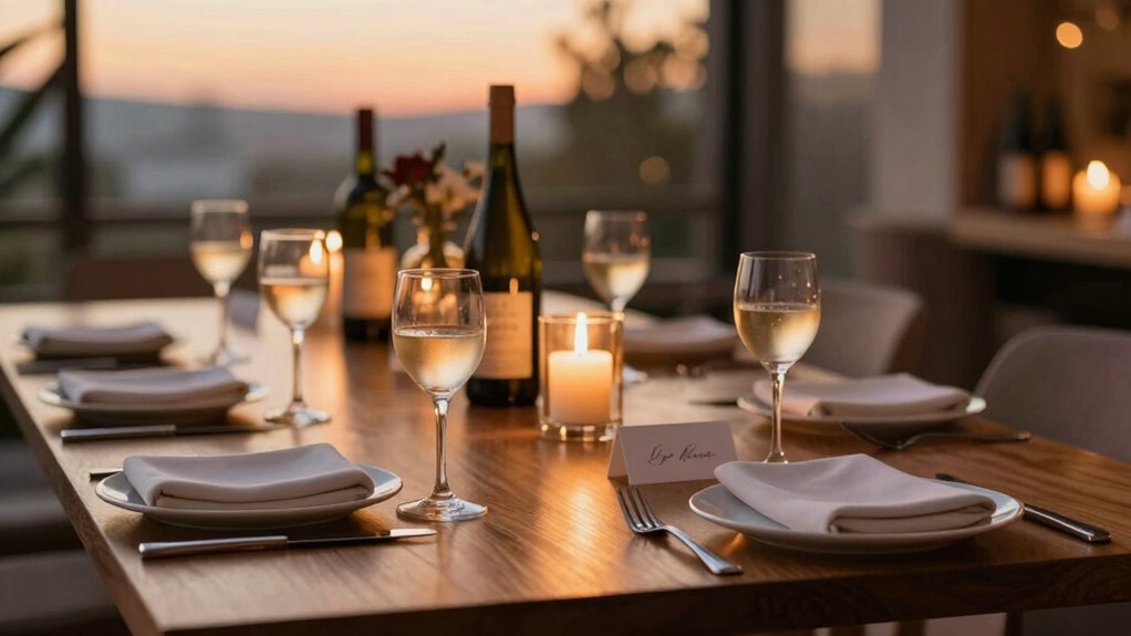 elegant martini glass selection