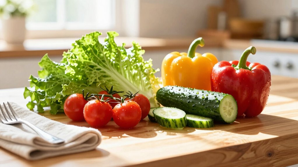 healthy fun salad plates