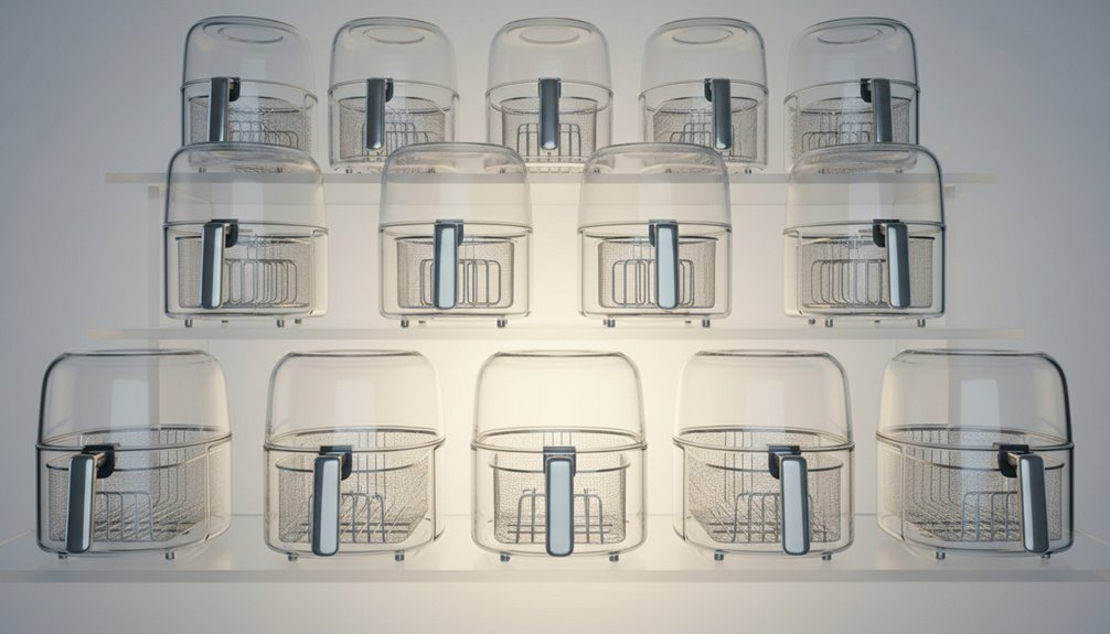 top glass air fryers