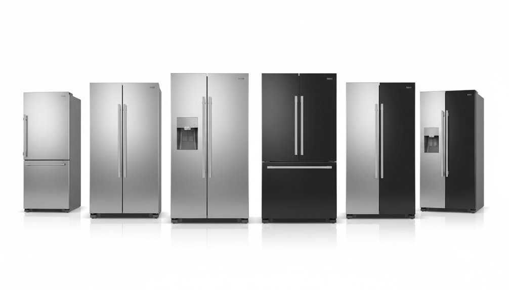 top side by side refrigerators